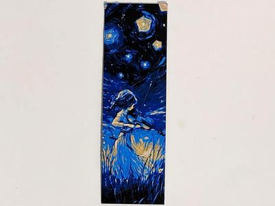 Starry Night Violinist - Bookmark
