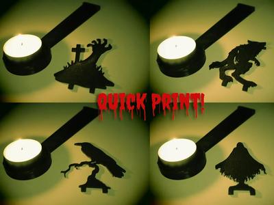 Halloween tea-light shadow projector - V2