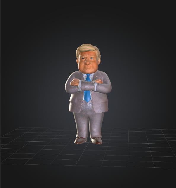 Donald Trump 3D Printable Figure