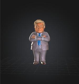 Donald Trump 3D Printable Figure