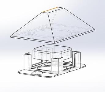 Tapo T310 Humidity and temperature sensor - Outside protection and holder.