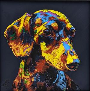 Derek the Dachshund - Hueforge Print