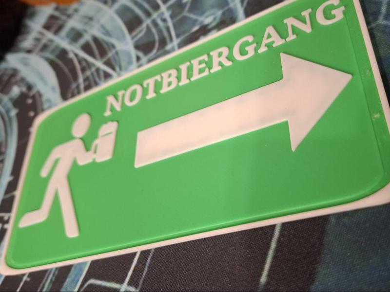 Emergency Beer Exit Sign