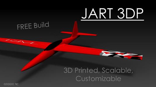 Jart 3DP - A Scalable, User Customizable 3D Printed Plane