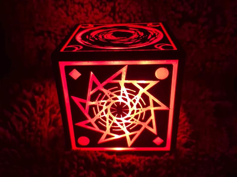 Necrobloxicon Cube Lamp from Pressure
