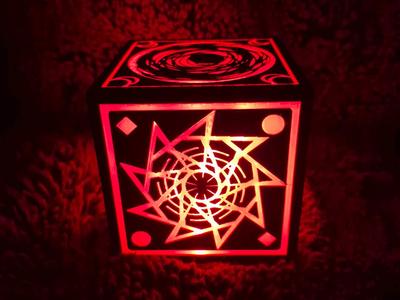 Necrobloxicon Cube Lamp from Pressure