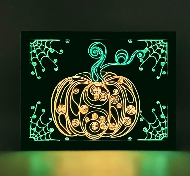 Spooky Swirls: Glow-in-the-Dark Pumpkin!
