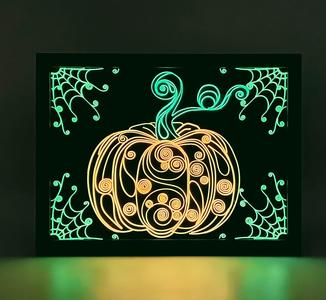 Spooky Swirls: Glow-in-the-Dark Pumpkin!