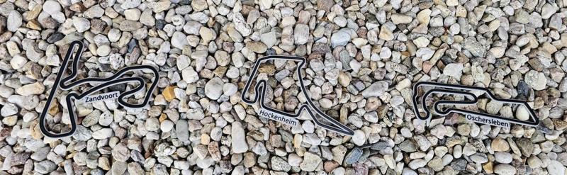 Race tracks wall decor Hockenheim,  Oschersleben,  Zandvoort