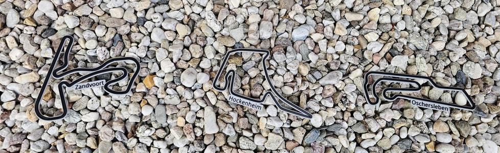 Race tracks wall decor Hockenheim,  Oschersleben,  Zandvoort