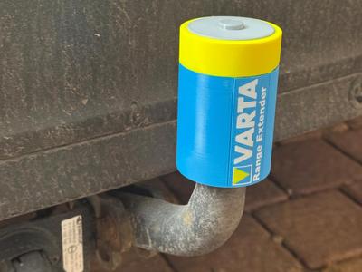 "Varta Range Extender" Trailer Hitch Ball Cover