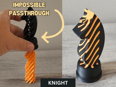 Knight Chess Piece Impossible Passthrough