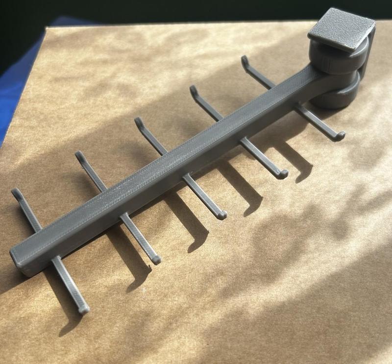 Wall Mounted Dual Sided Swinging Utensil Rack