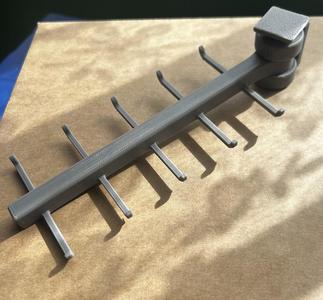 Wall Mounted Dual Sided Swinging Utensil Rack