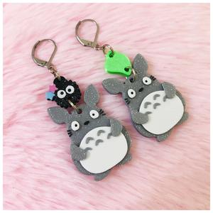 Totoro & Susuwatari Earrings