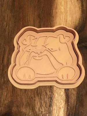 Bulldog Cookie Cutters and Stamps