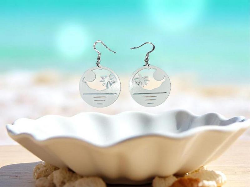 Summer beach earrings