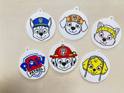 PAW Patrol keychain with selectable name 