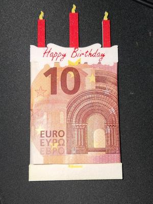 Money gift cake Birthday