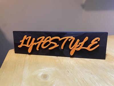 Yeat LYFESTYLE Plaque
