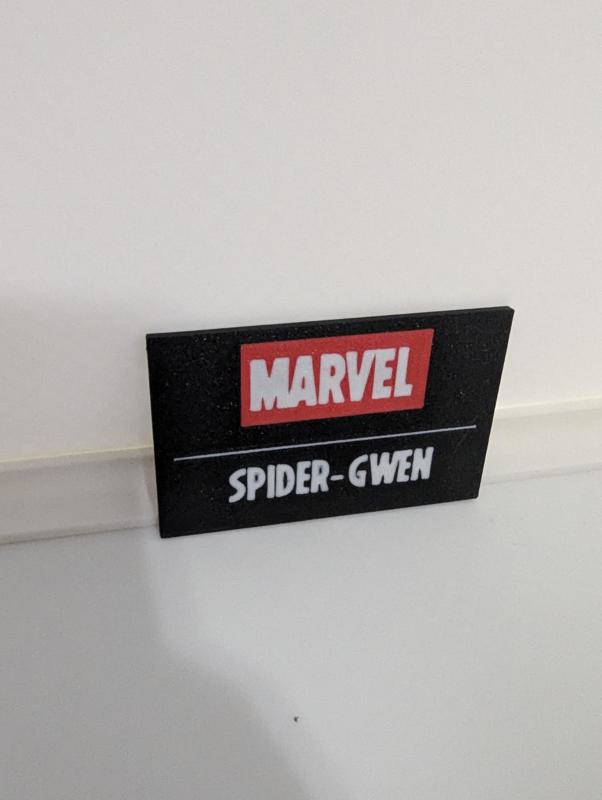 Spider Gwen Multicolor Nameplates