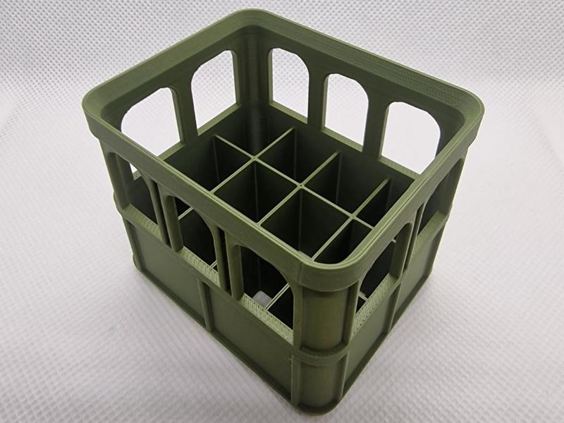 AA battery holder crate (stackable, no glue)