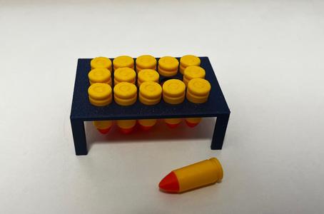 9mm x 19mm Luger Dummy Round with Holder