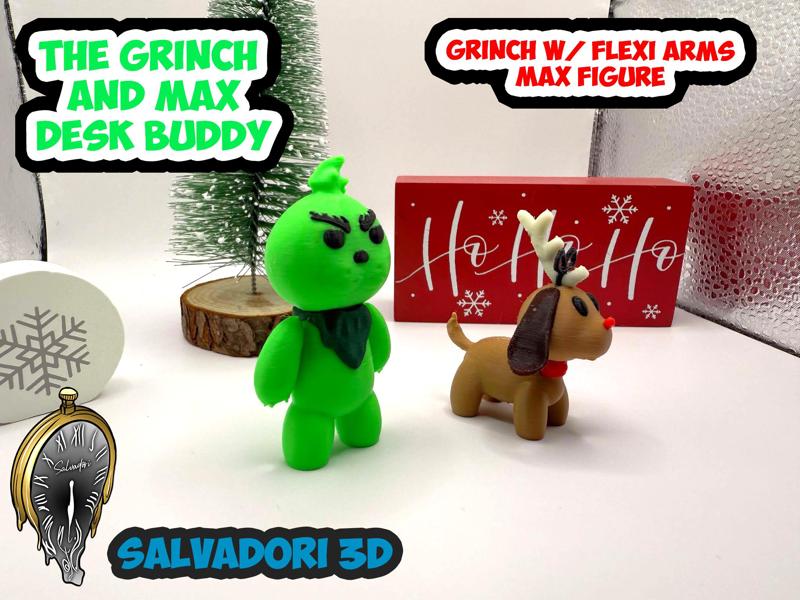 The Grinch and Max Desk Buddies with Flexi-Arms