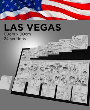 LAS VEGAS, Skyline 3d map