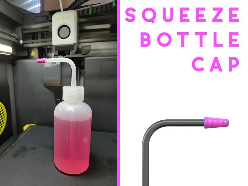 Squeeze bottle cap