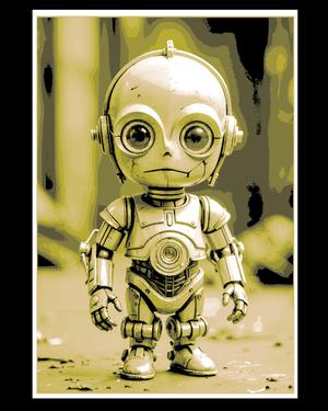 Little 3PO the lost droid - Fan Art of little Droid C-3PO from Star Wars