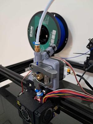 Ender 5 Plus direct drive with Bowden tube connector