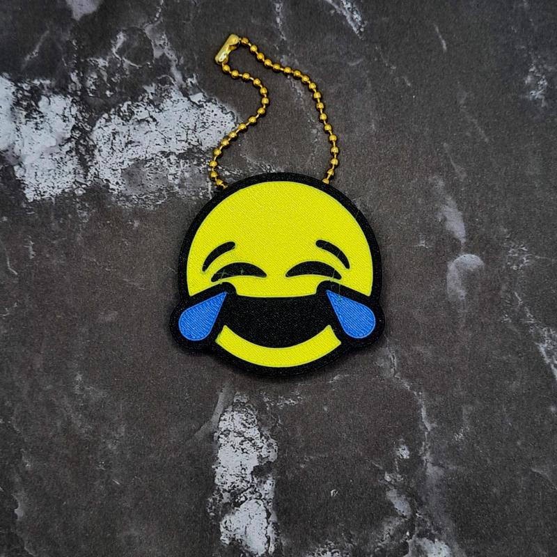 Cry Laugh Face Keychain