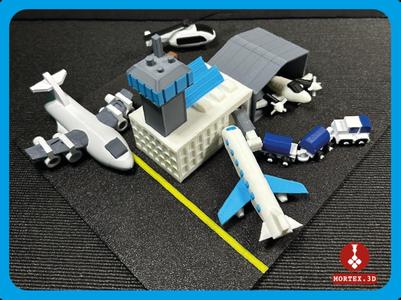 Small airport Diorama