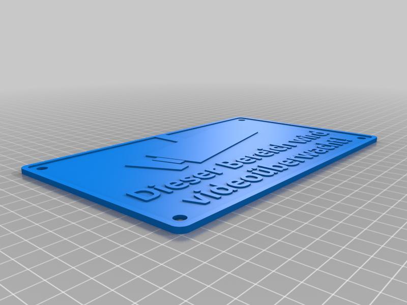 Warnschild Videoüberwachung