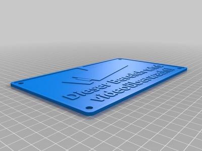 Warnschild Videoüberwachung