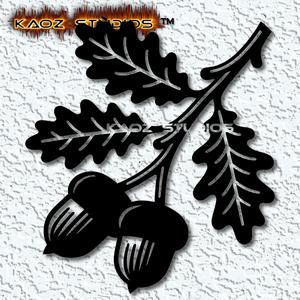 acorn branch wall art oak tree wall decor 2d art