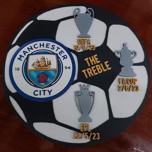 The Treble Plaque - Manchester City