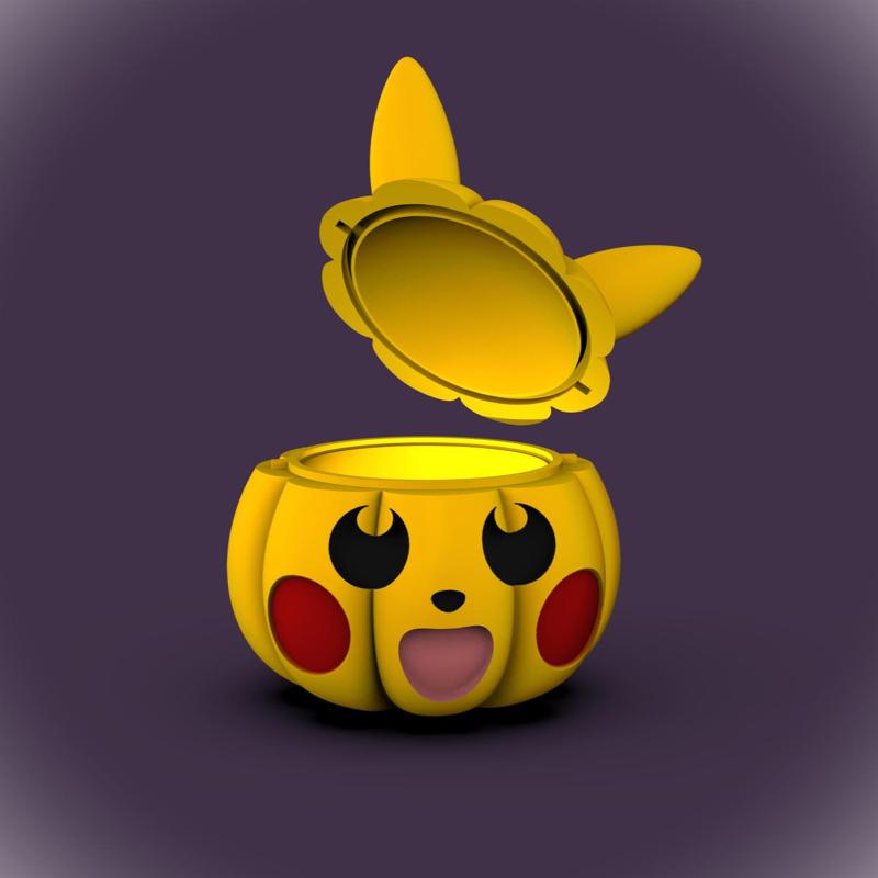 Pika Pumpkin Bowl/Lid (+Bambu 3mf Files)