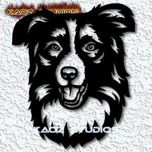 aussie dog wall art australian shepherd wall decor 2d decoration