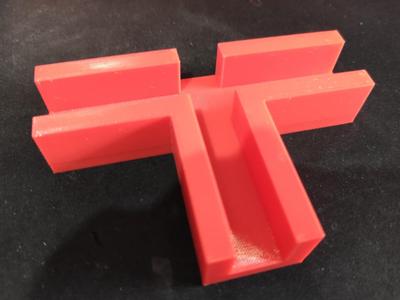 Furniture assembly template handle T 90°  – 18mm 
