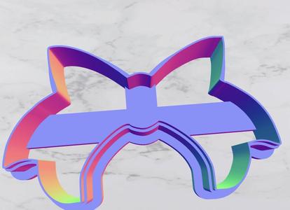 Bow cookie cutter