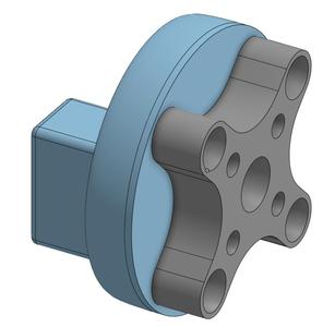 AtomRC Dolphin motor mount with adapter