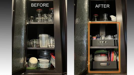 Corner cabinet trays