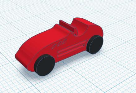 Heat Pedal to the Metal Car Meeple