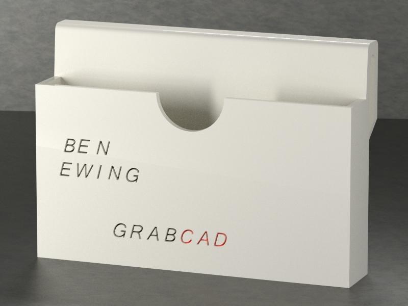 Business card holder with configurator!