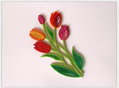 Quilling  Tulips .