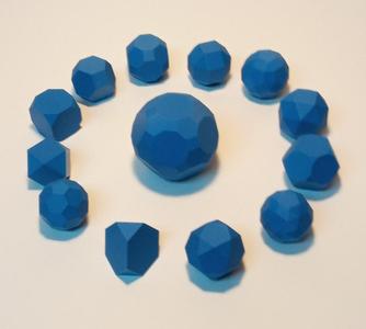THE 5 PLATONIC AND 13 ARCHIMEDEAN POLYHEDRA 1
