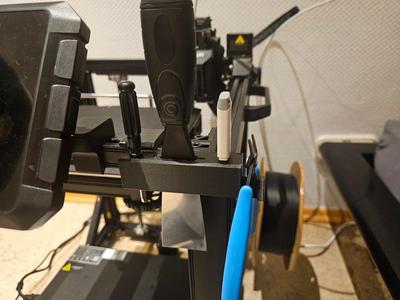 Creality Tool holder for all printers with rods (Ender 5 S1)