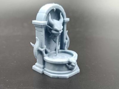 Miniature Terrain scenery DnD RPG-Demonic Fountain